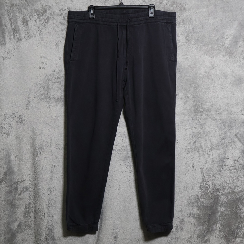 American Giant Jogger Pants Mens XL Black Cotton Casual Athletic Made in USA